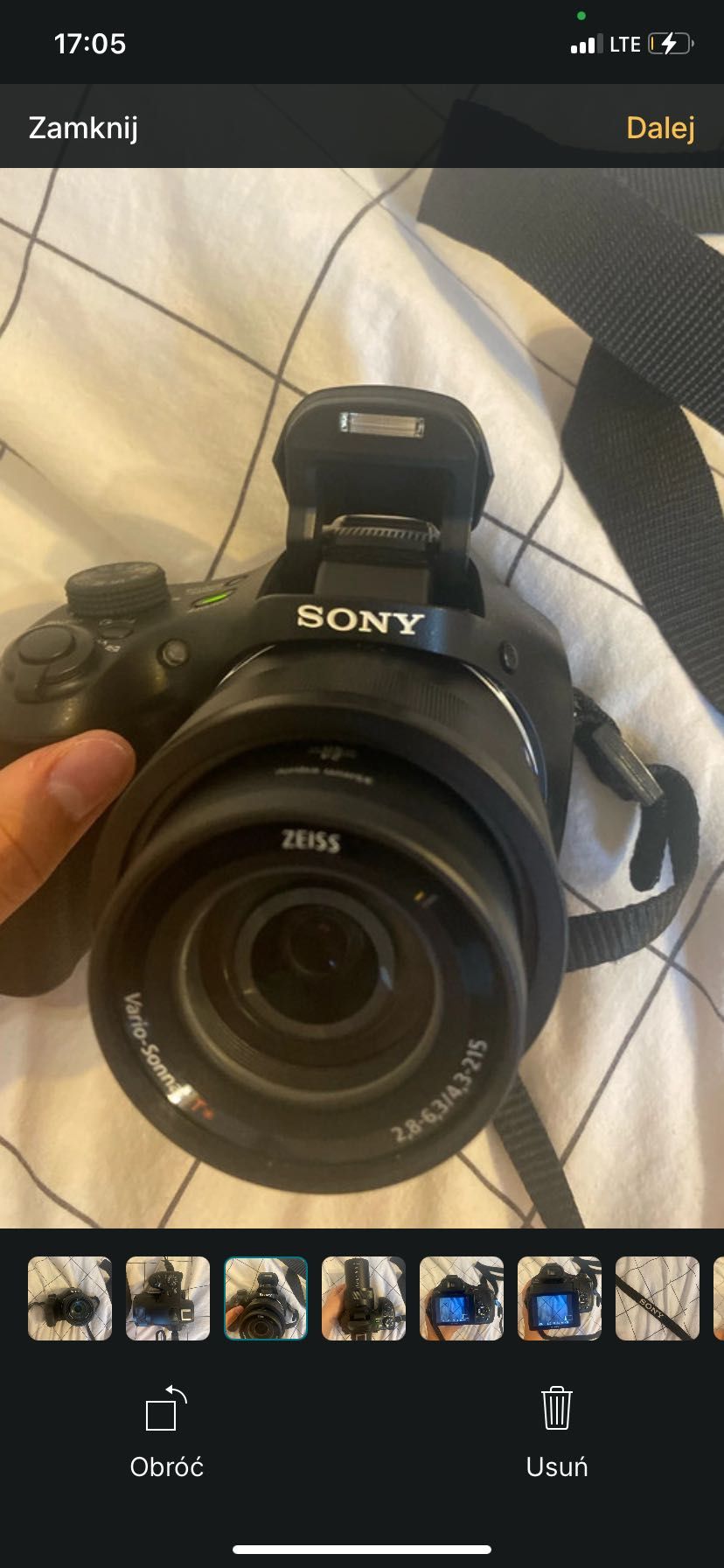AparatSony DSC-HX400V  20.4 MP Zoom 50x Wi-Fi GPS Stan bardzo dobry
