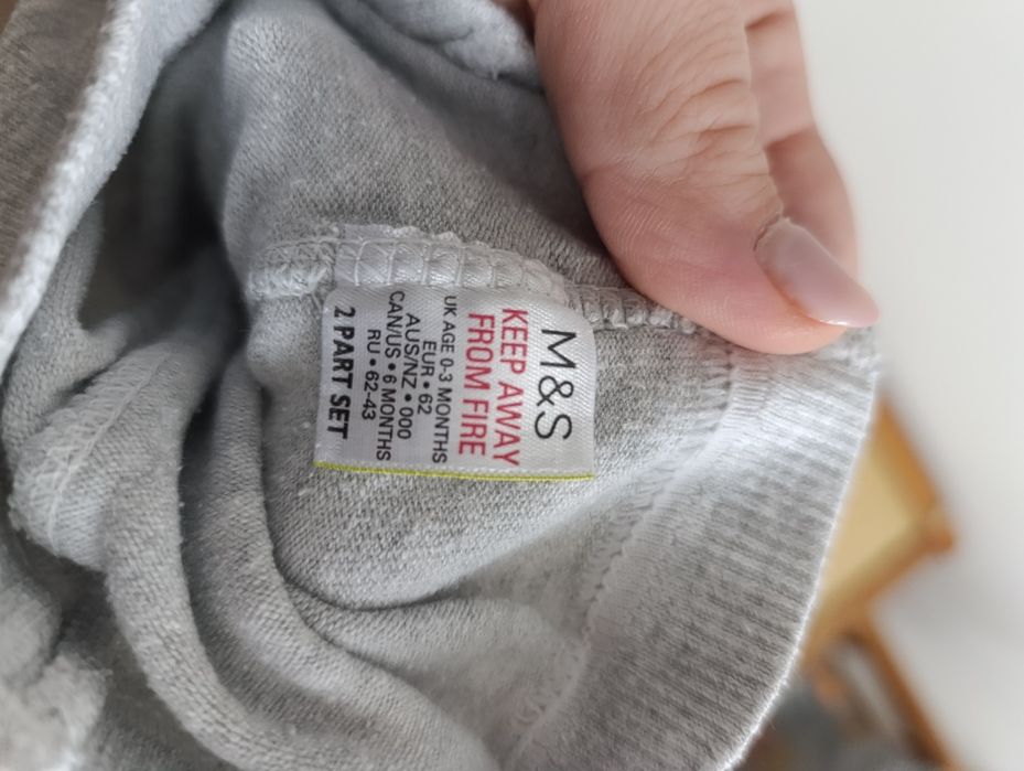 Rajstopki niemowlęce, dziewczęce 3szt, 0-6m