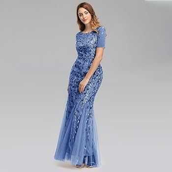 EVER PRETTY_sukienka wesele_druhna_wizytowa_cekiny_rozmiar S/M