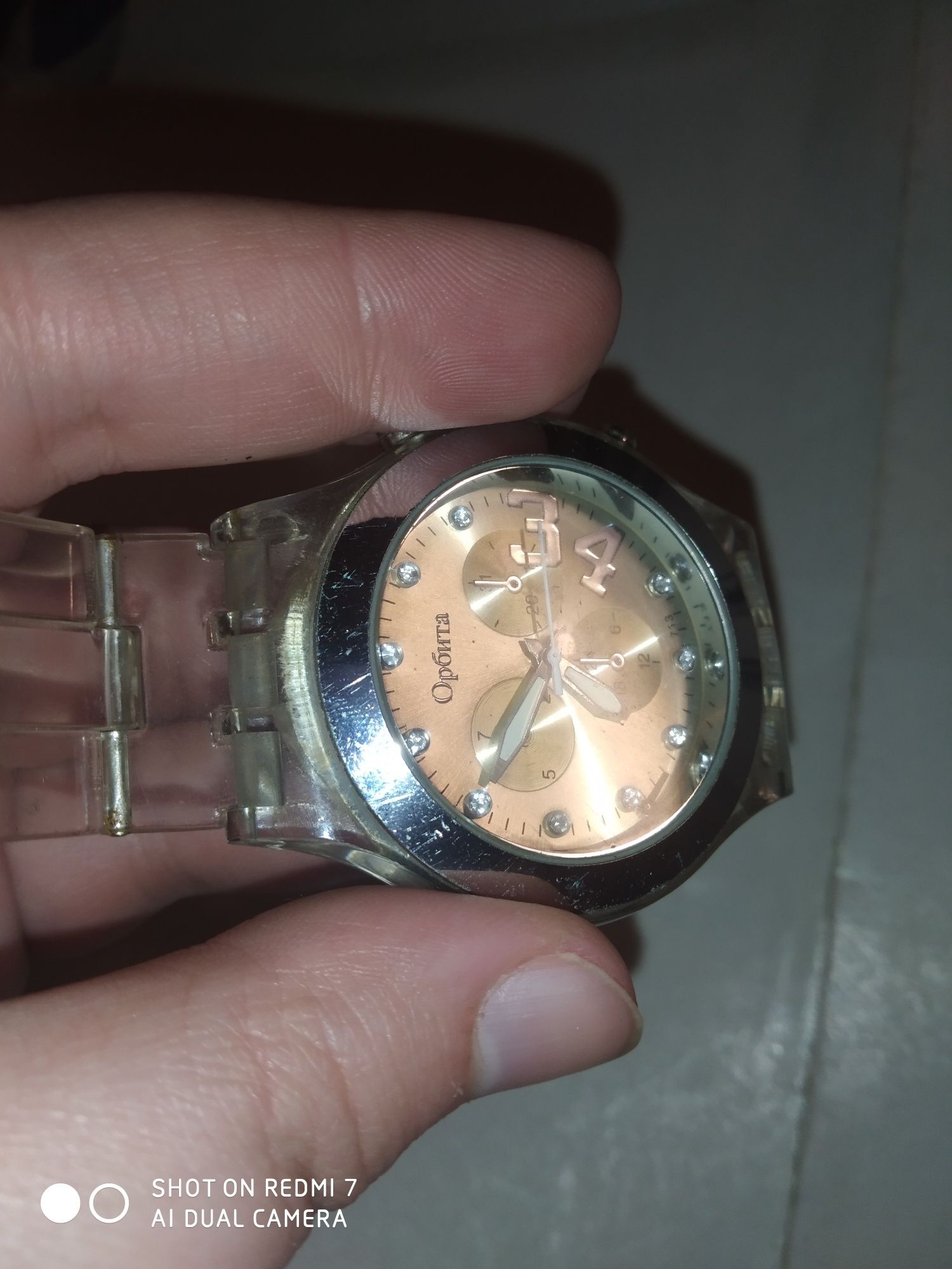 Наручные часы орбита water resistant quartz watch