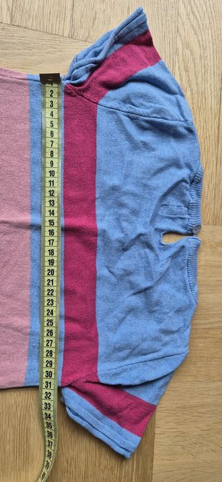 Tunika z dzianiny h&m LOGG w kolorowe paski 122/128 6-8lat