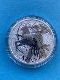 Срібні Монети Артеміда,Аполлон,Арес«Боги Олімпу" Тувалу 2023 рік