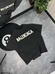 Футболка Balenciaga з ефектом варки тишка баленсиага