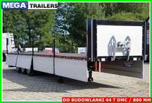 BURTOWA DMC 45T, dl. 13,60 m, burta 800 mm, wzmocniona !!!  GOTOWA !!! Naczep SKRZYNIOWA 30 TON ład. palety, konstrukcje NOWOŚĆ !!