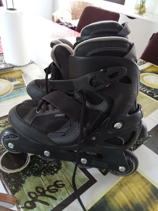 Patins em linha com tudo