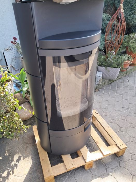 kominek stalowy kaflowy