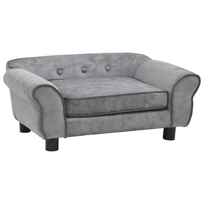 Vidaxl Sofa Dla Psa, Szara, 72X45X30 Cm, Pluszowa