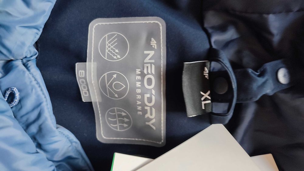 4F kurtka 3w1 damska NeoDry 8 000/5 000 niebieska rozm XL