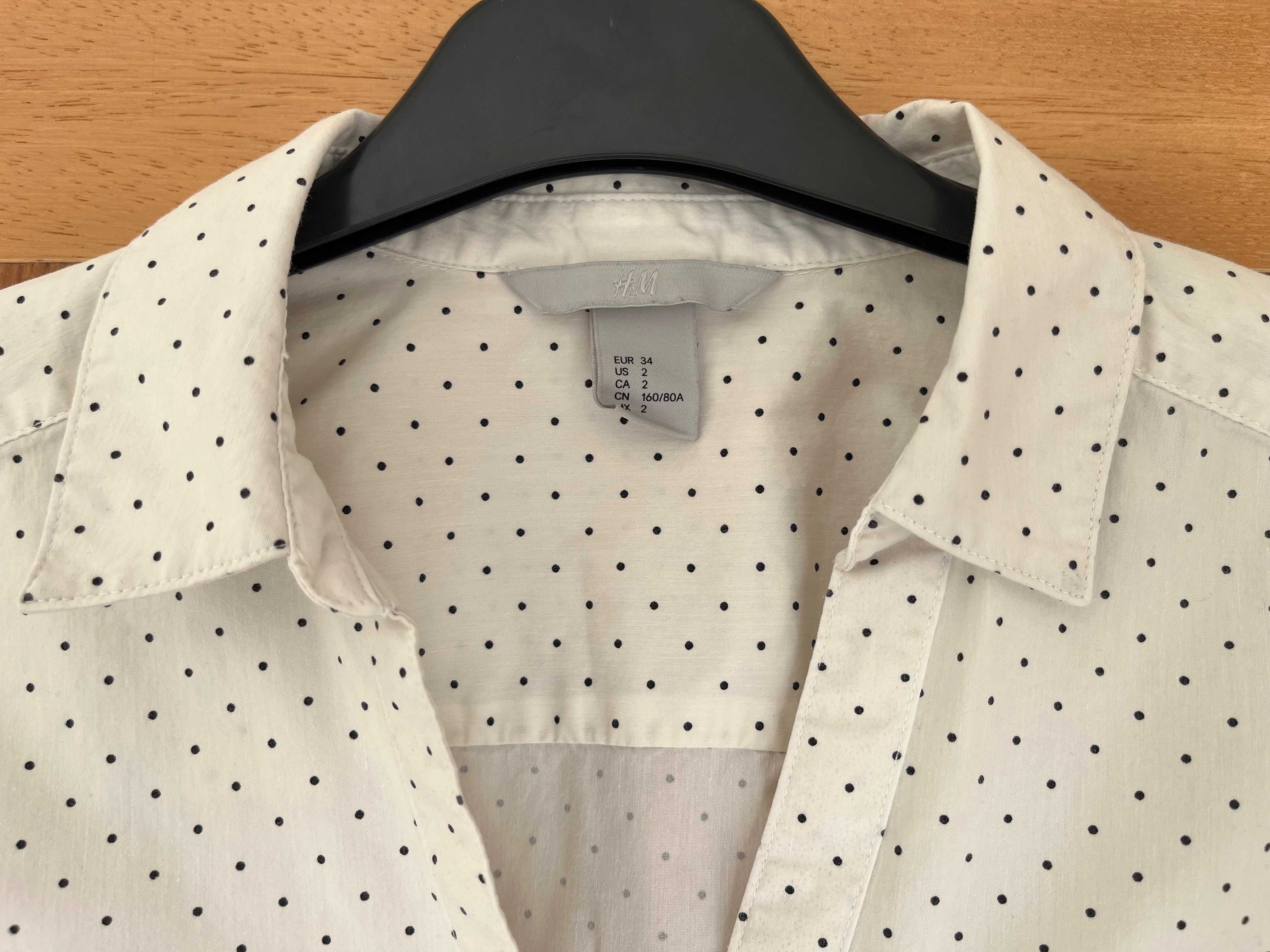 Camisa branca da H&M -Senhora- Tamanho XS