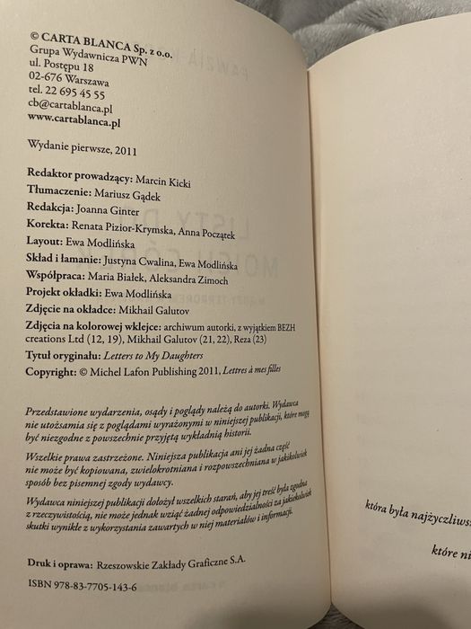 “Listy do moich córek” Fawzia Koofi