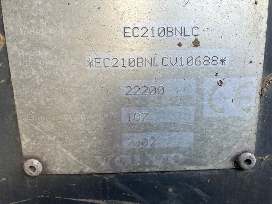 Koparka gąsienicowa Volvo EC210