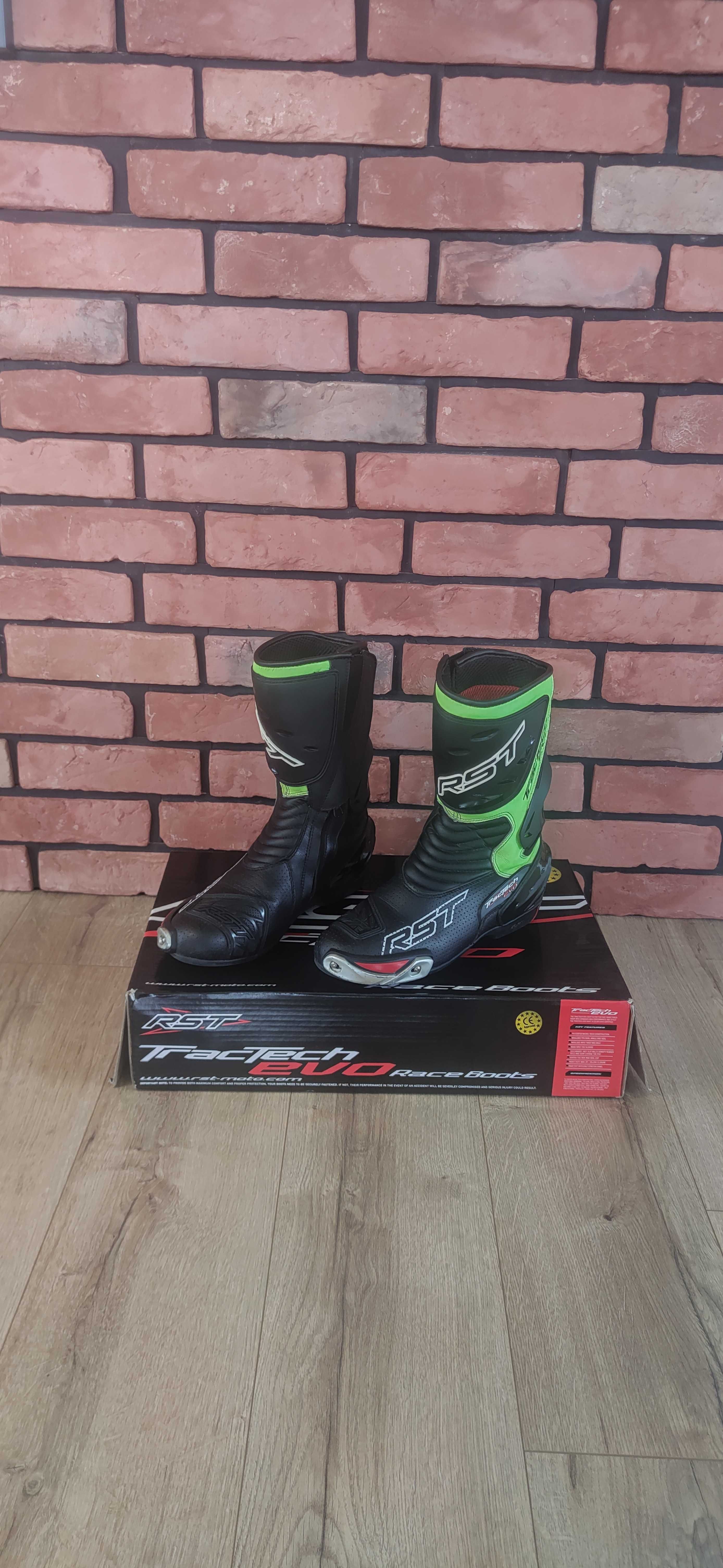 Buty Motocyklowe RST Tractech Evo Floracent green 45 zielone fluo