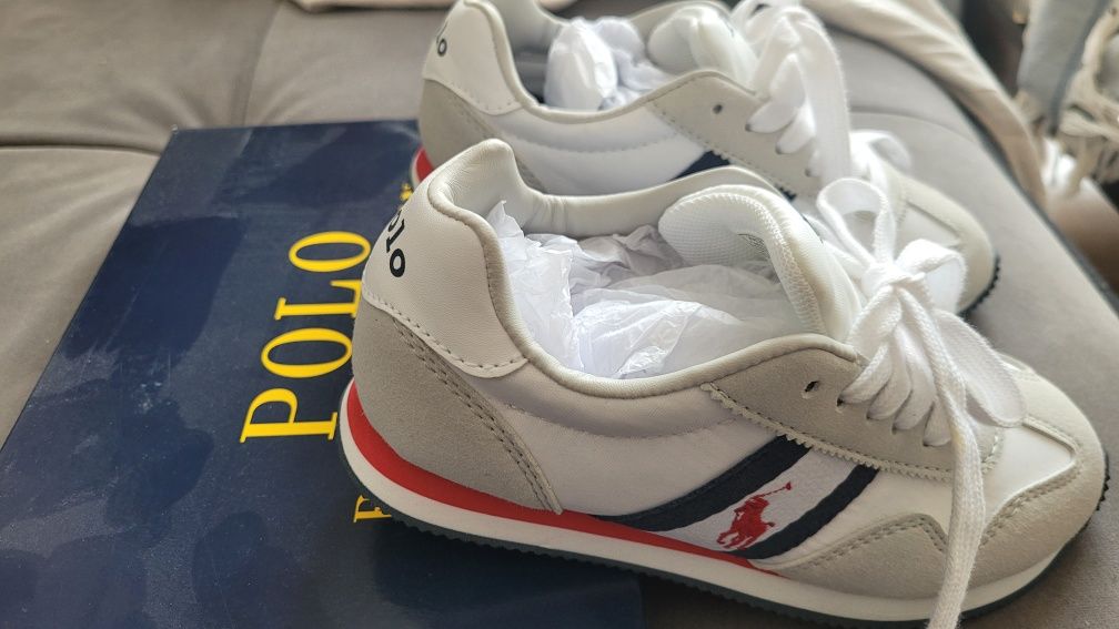 Polo Ralph Lauren 31 Białe klasyczne chłopiec i dziewczynka