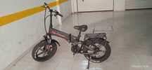 Bicicleta elétrica, 1000 W, 17 Ah. Dobrável. 0 Km. Nova. Oportunidade.