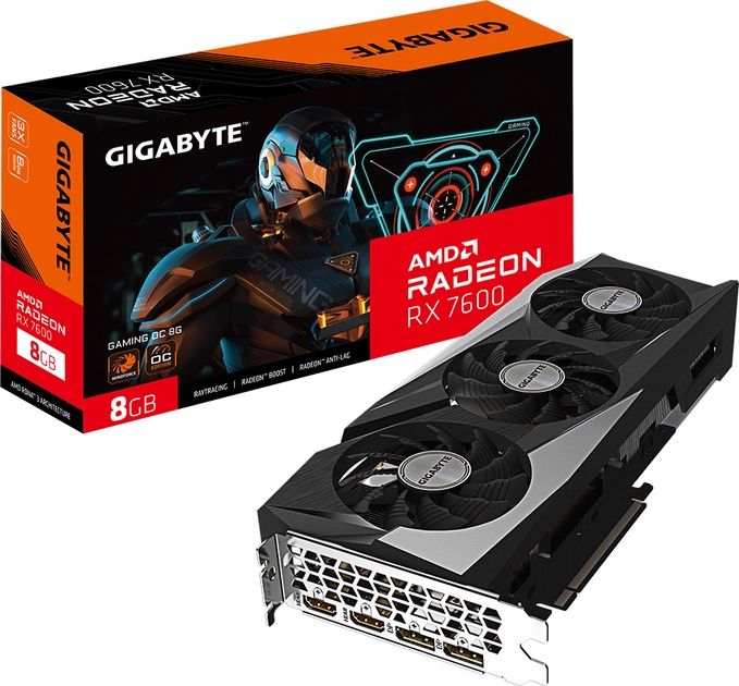 Відеокарта Gigabyte PCI-Ex Radeon RX 7600 Gaming OC 8GB GDDR6