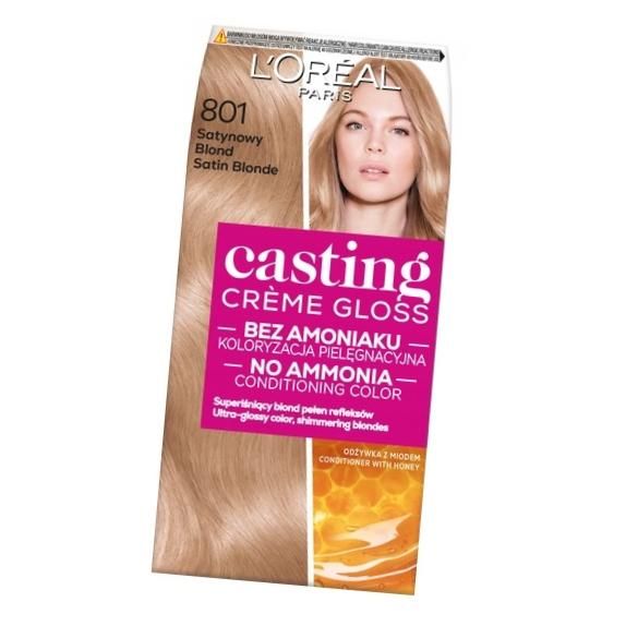 L'oreal Casting Farba 801 Satynowy Blond, 48 ml + 72 ml + 60 ml