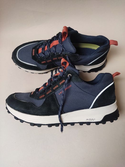 Чоловічі сині кросівки Clarks Atl Trek Walk на Waterproof