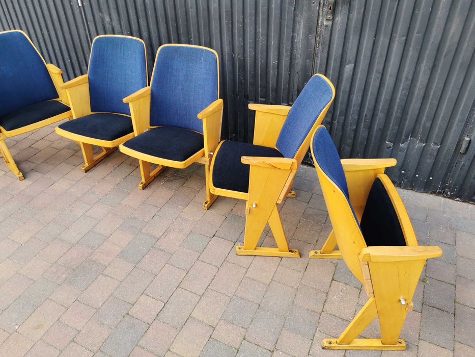 Fotel kinowy lata 60 Czechosłowacja, PRL, Vintage, Retro, Loft