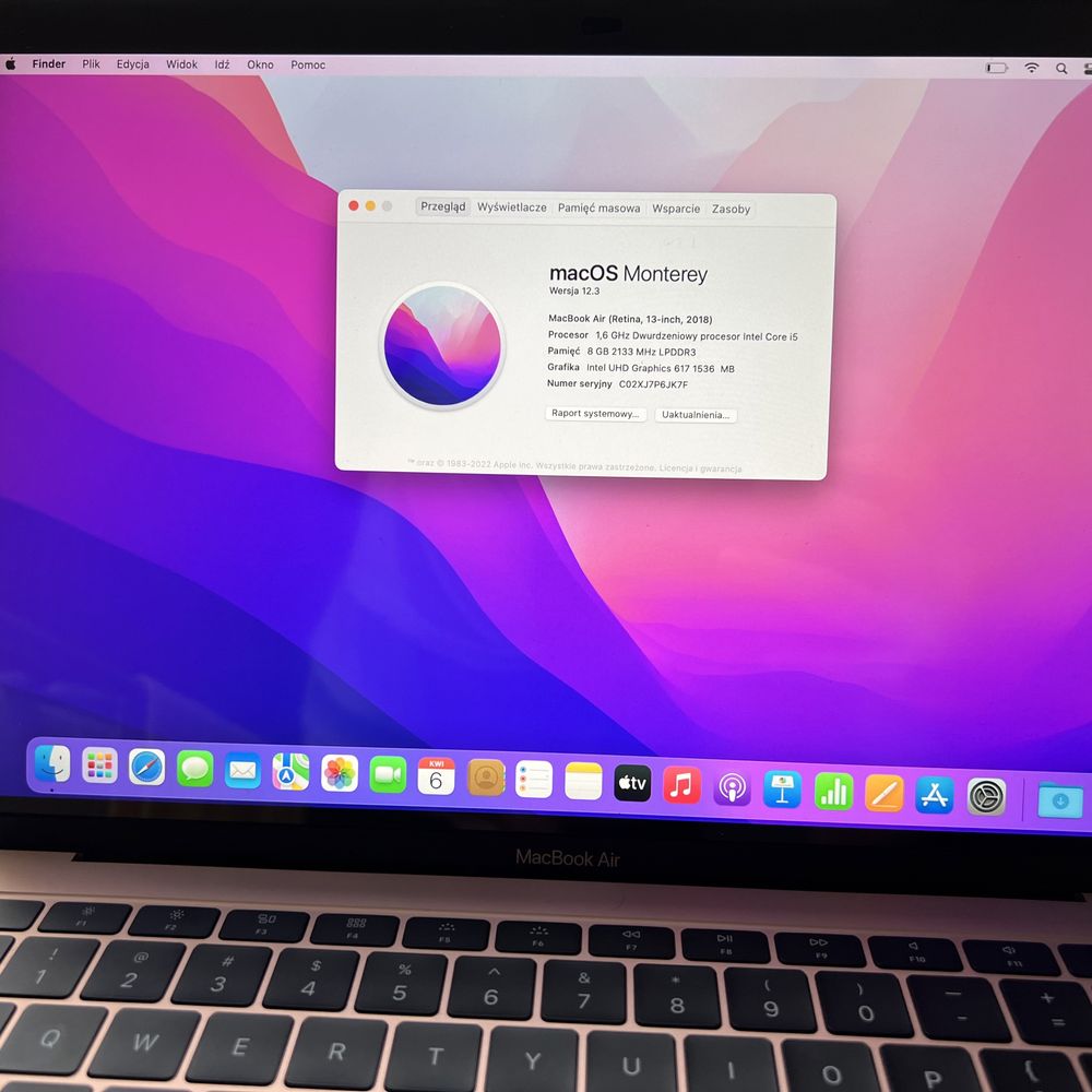MacBook Air 2018, 128GB