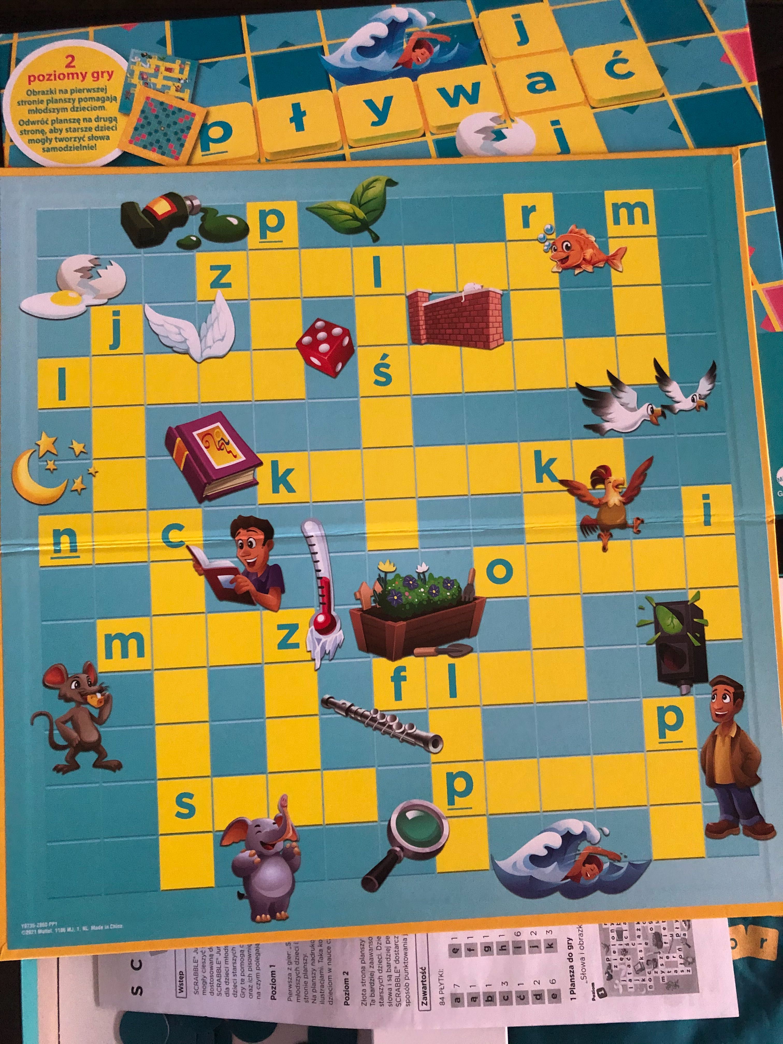Gra edukacyjna, Scrabble Junior, dla dzieci