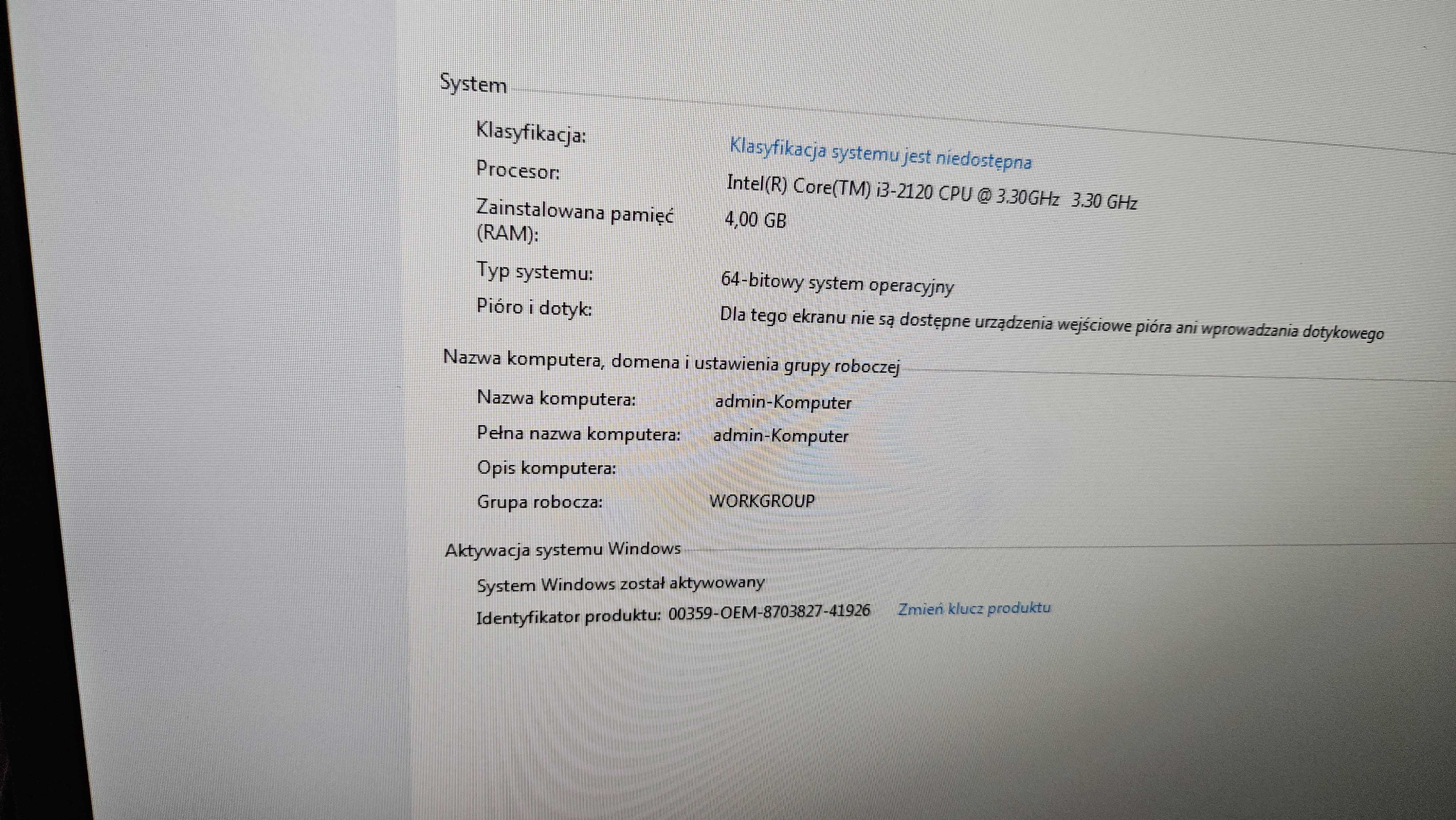 Komputer PC ATX Intel i3