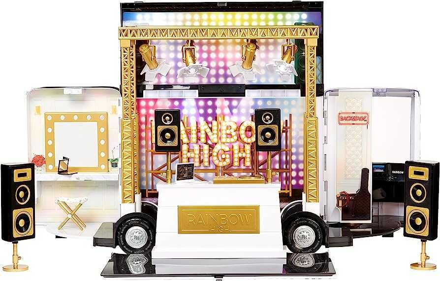 Ігровий набір Рейнбоу хай Автобус і сцена Rainbow High Rainbow Vision
