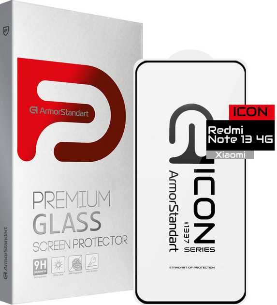 Захисне скло та панель-чохол для Xiaomi Redmi Note 13 4G Black