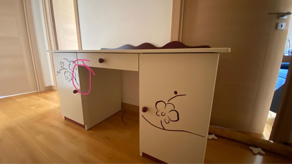 Biurko dziecięce Meblik orchidea