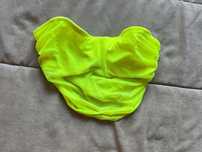 AsYou mesh crop top neon
