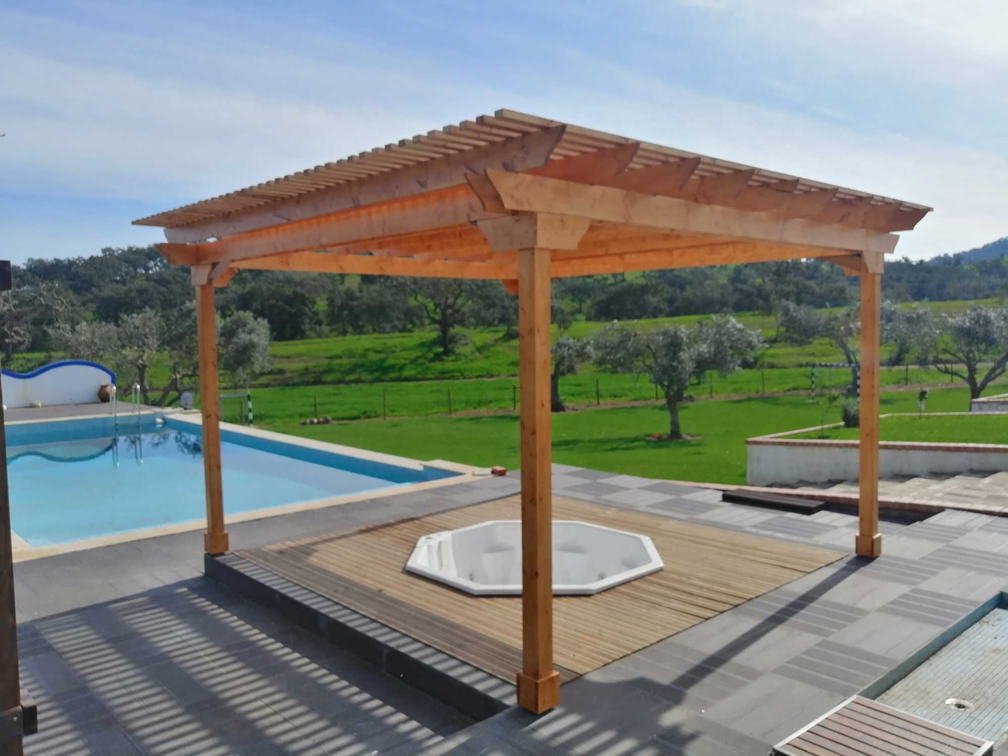 Pérgola de Madeira, Deck, Pavimentos de Madeira, Estruturas Eco. Casas