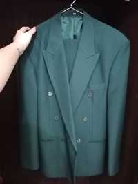 Fato, com casaco e calças, verde