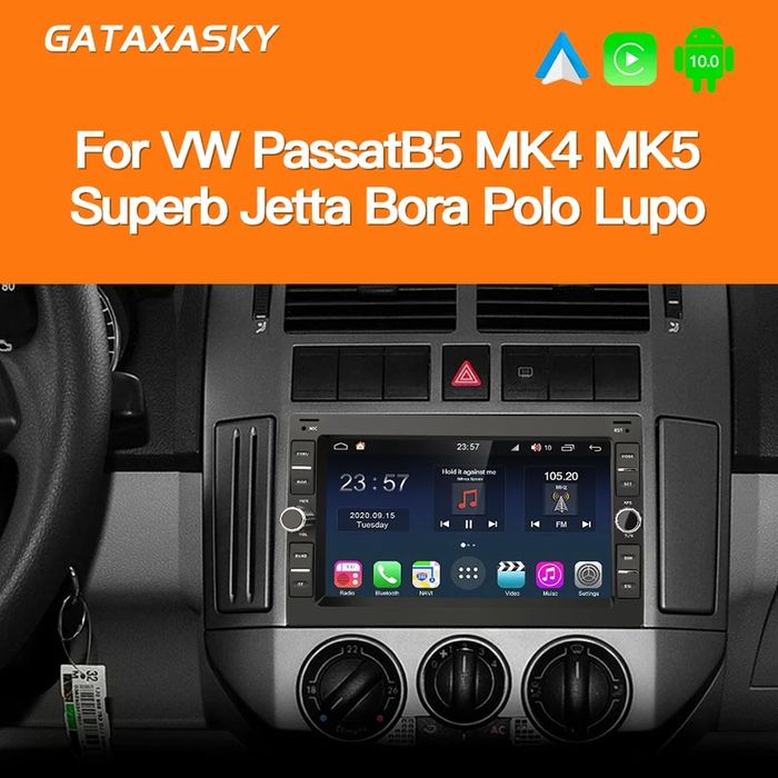 Магнітола штатна VW golf 4 T4 T5 Passat b5 Polo Bora Jetta SKODA TOUR