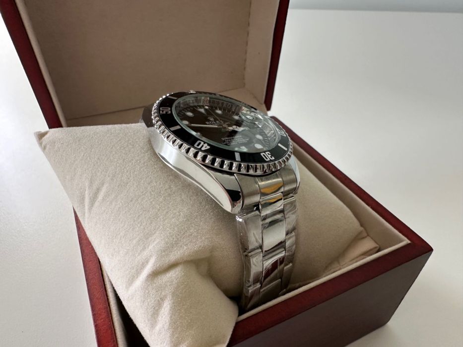 Relógio Rolex Submariner Oyster Perpetual Date Preto Novo