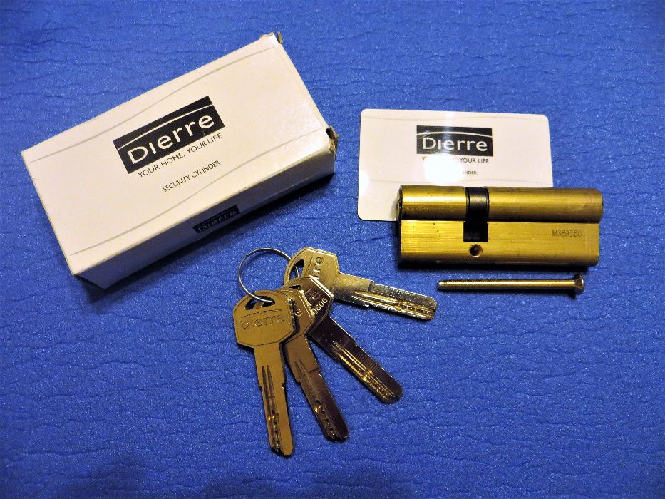 Chaves e canhão de porta segurança Dierre