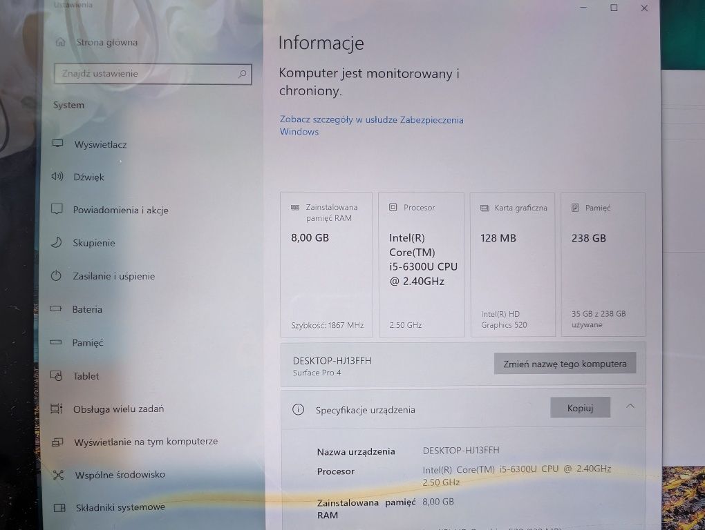 Microsoft Surface pro 4