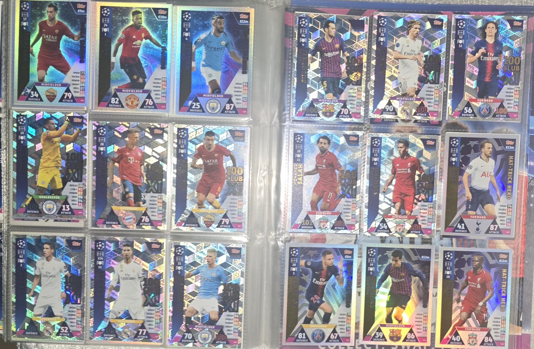 Coleção completa Mattch Attax Champions League 2018-19 Topps