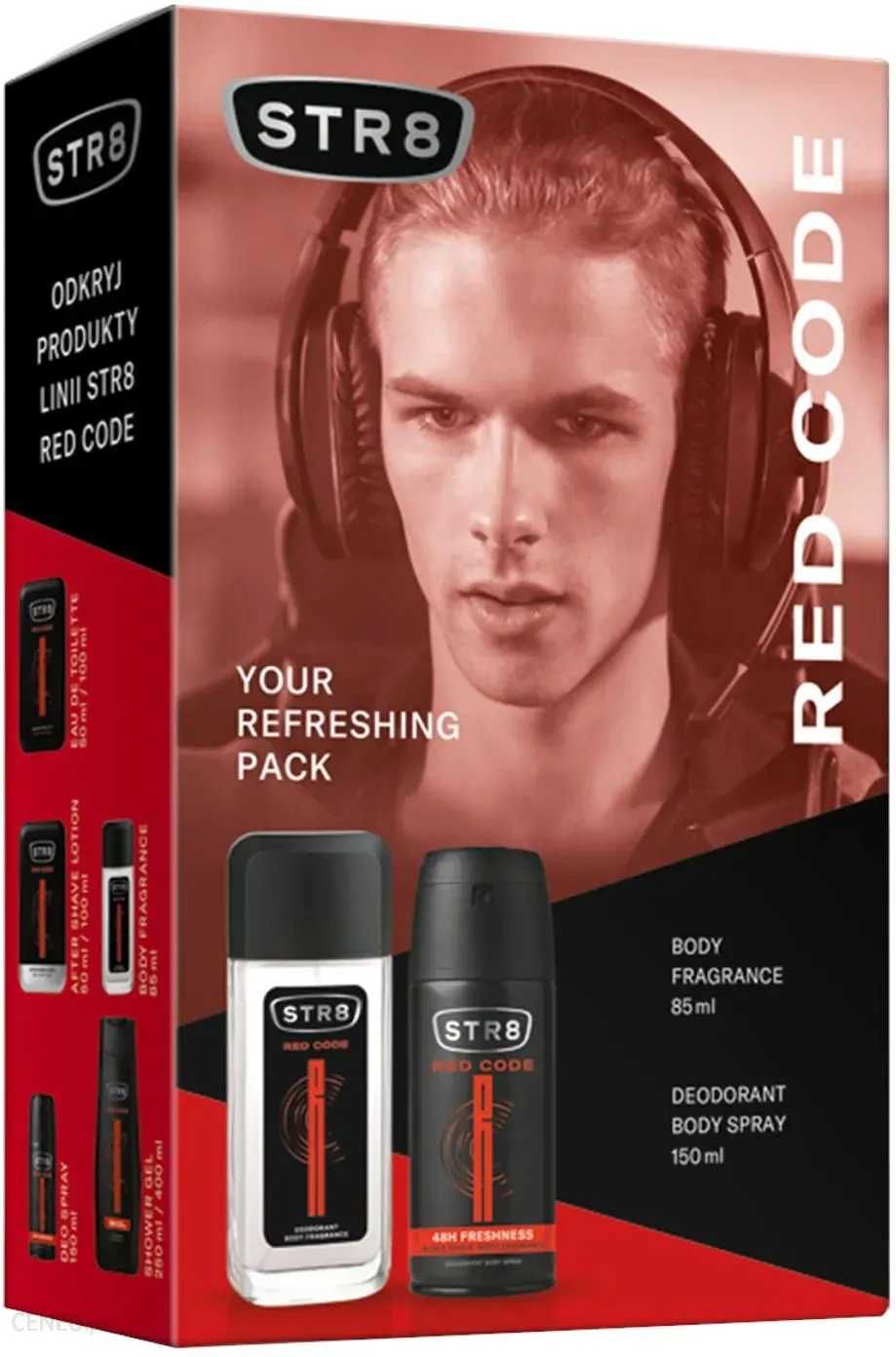 Zestaw Str8 Red Code Dezodorant 85ml + Dezodorant W Sprayu 150ml