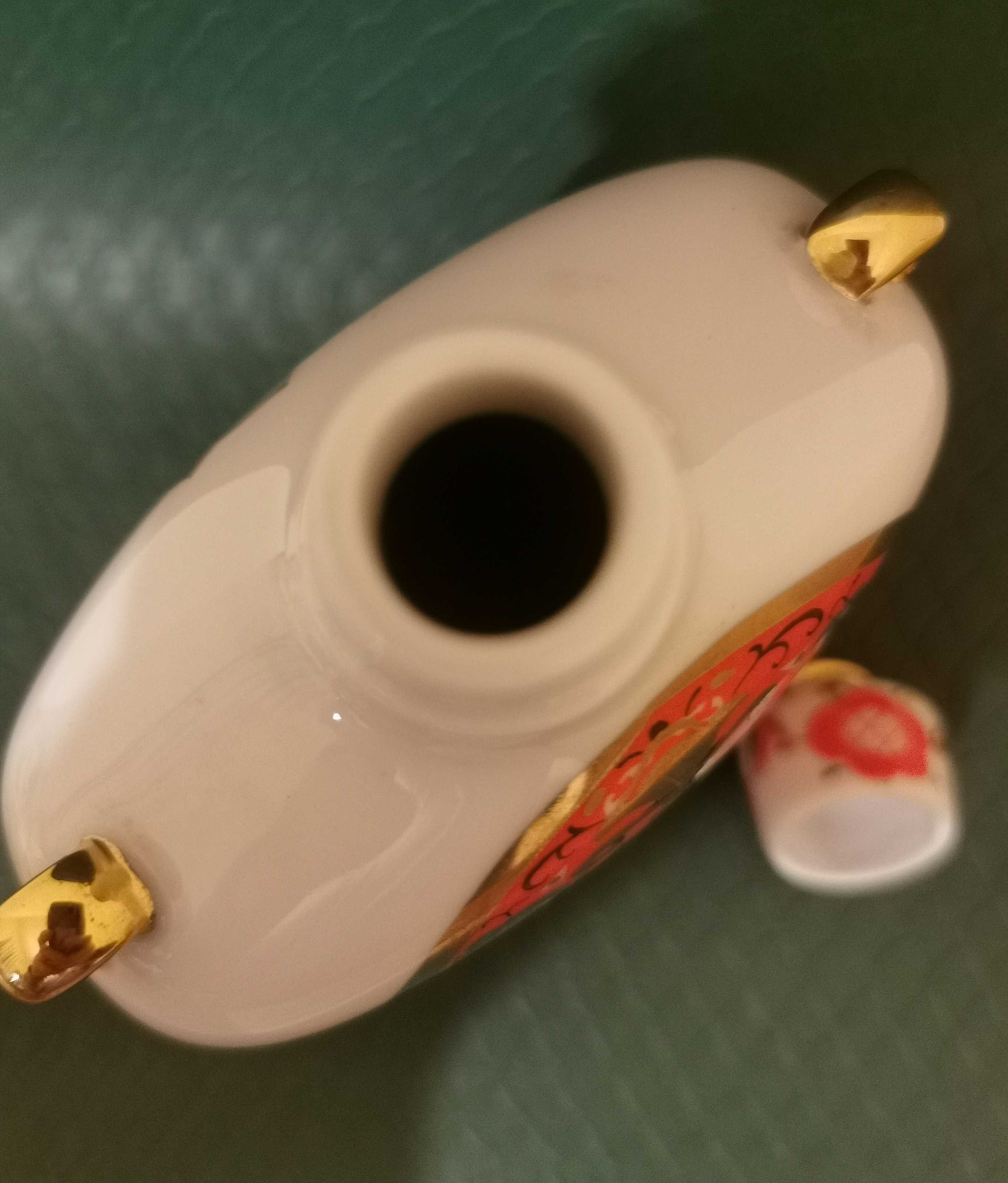 ŁOMONOSOW karafka porcelana rosyjska, złoto 22 karaty