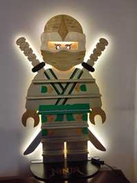 Półka lampka na Minifigurki Lego NINJAGO ZŁOTY lub inny
