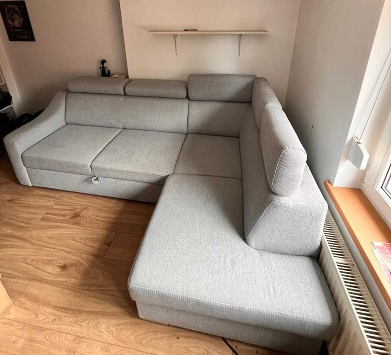 Narożnik z funkcją spania Agata Meble Paris Bardzo dobry stan Duży