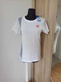 Koszulka t-shirt damski s m 36 38 nowy biały Adidas