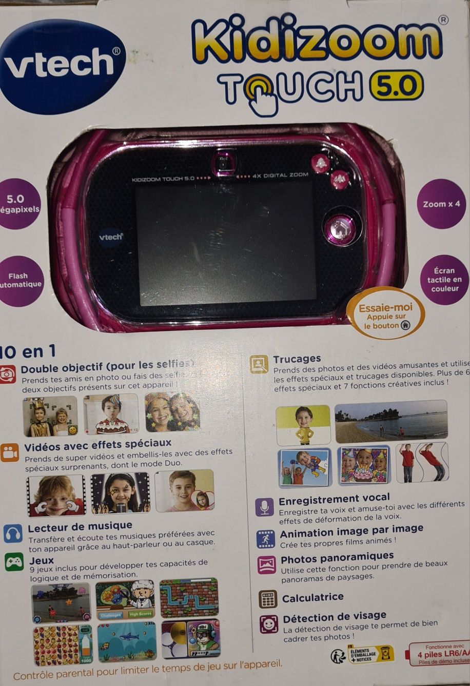 Aparat vtech kidizoom touch 5.0 - pink
VTech Kidizoom Touch 5.0 - pink