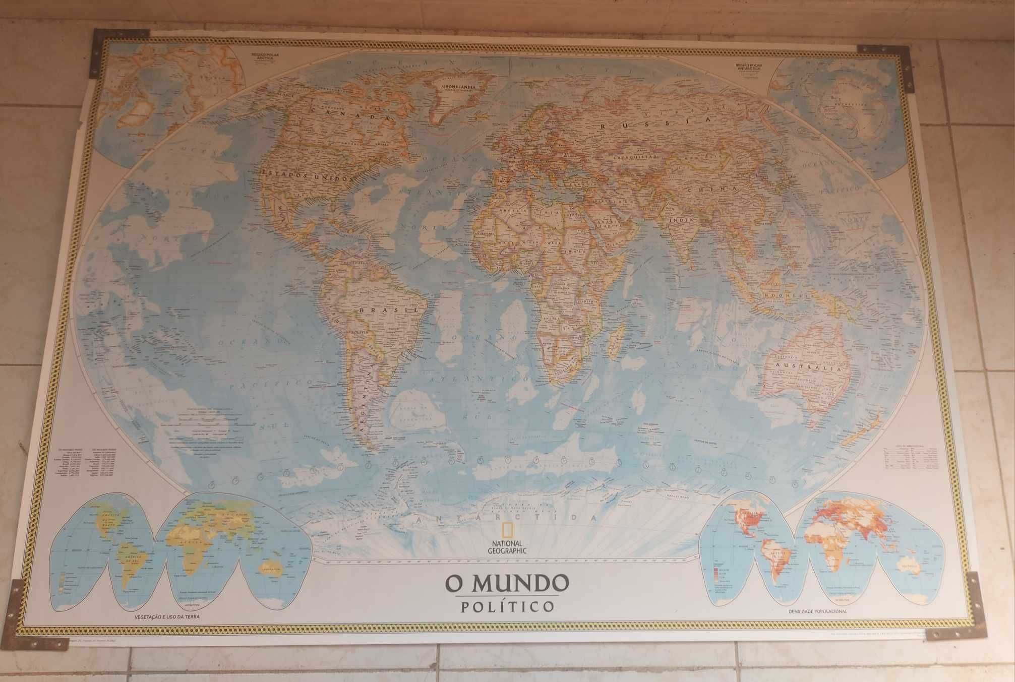 Mapa VINTAGE “O Mundo Político da ”National Geographic (107 x 74 cm)
