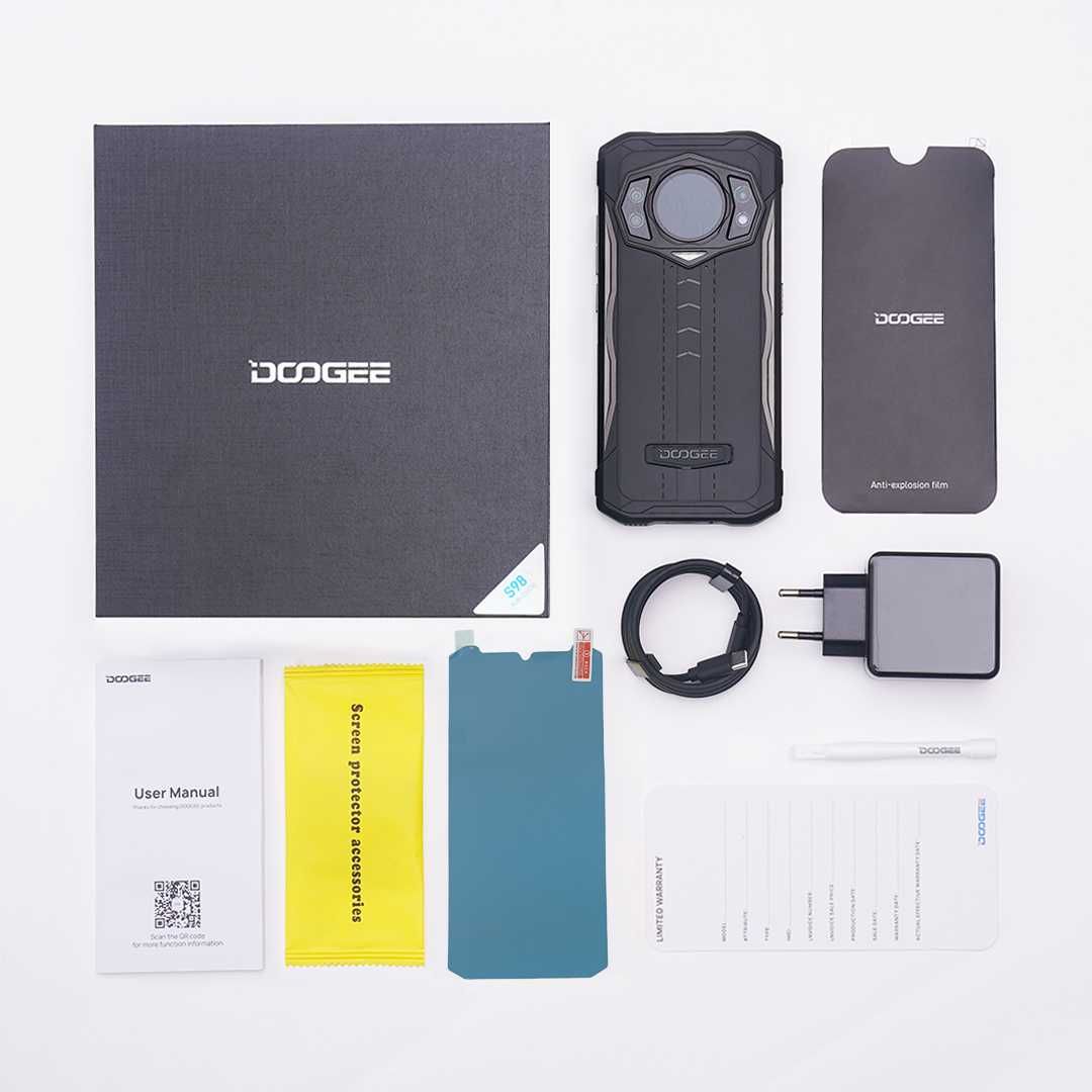 Бронесмарт. DOOGEE S98 8/256Gb, 6,3" FHD+, G96, 64/20NV/16Mp, 6000 мАч