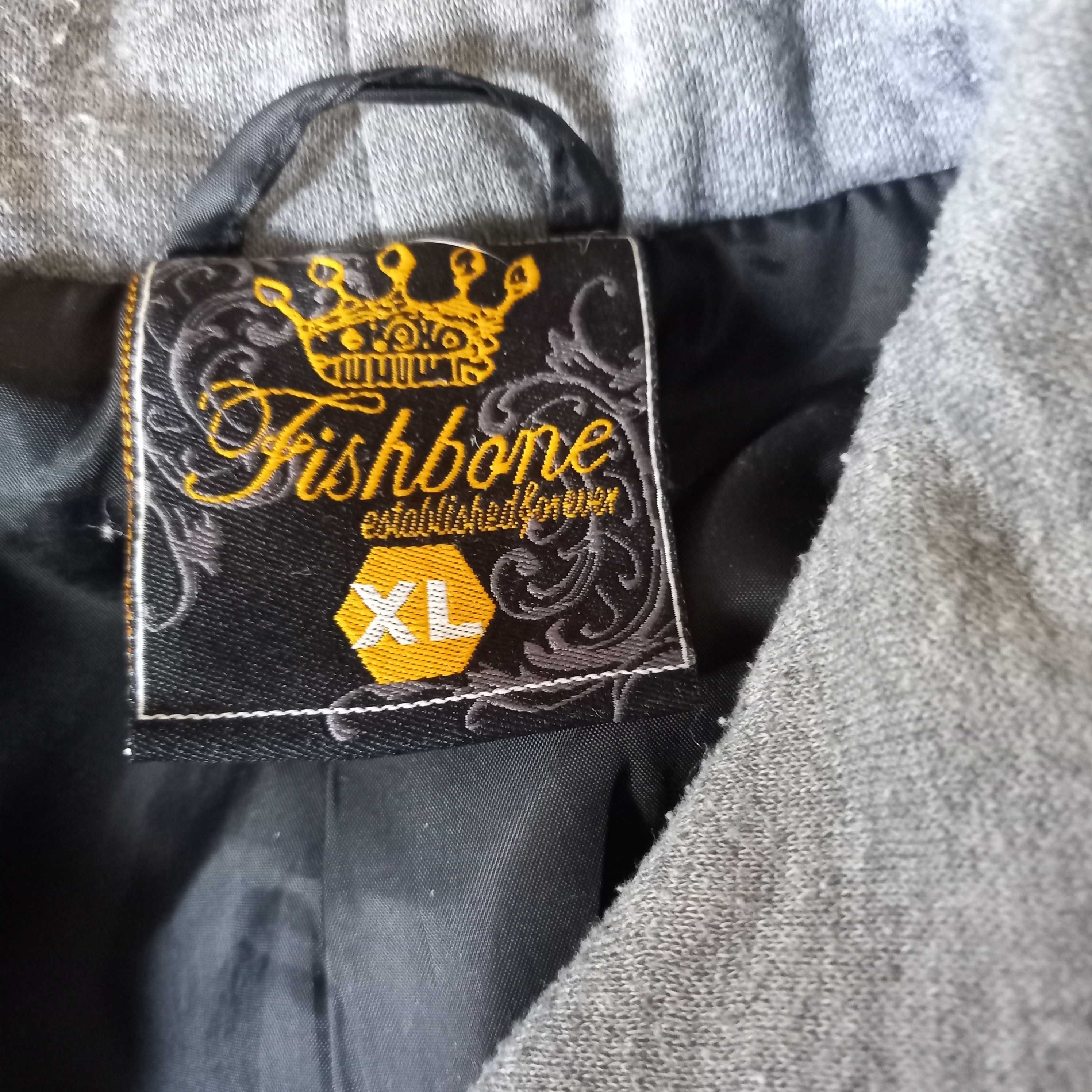 Marynarka męska z kapturem FISHBONE w rozmiarze XL.