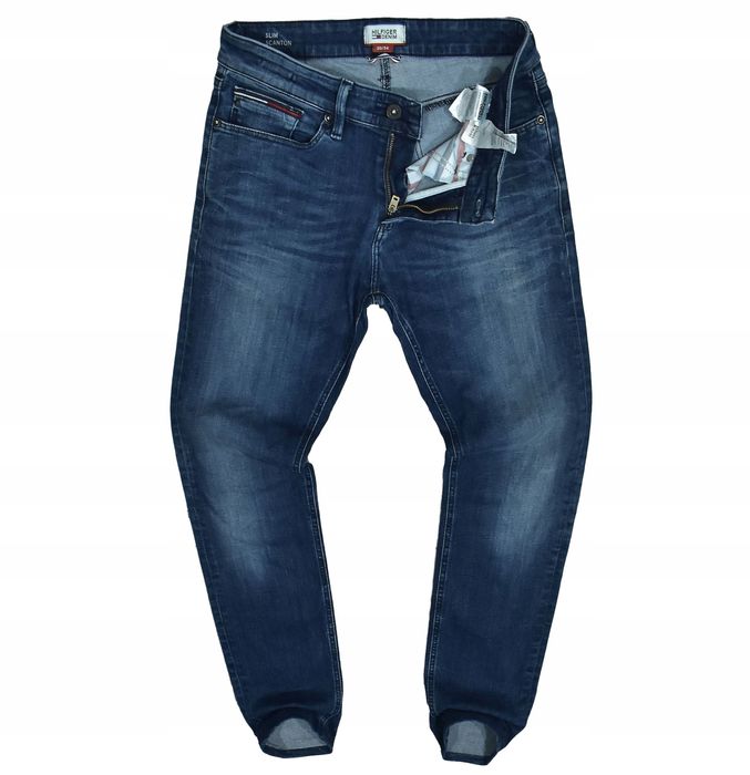 Tommy Hilfiger Scanton Slim Spodnie Męskie Jeansy W30 L34