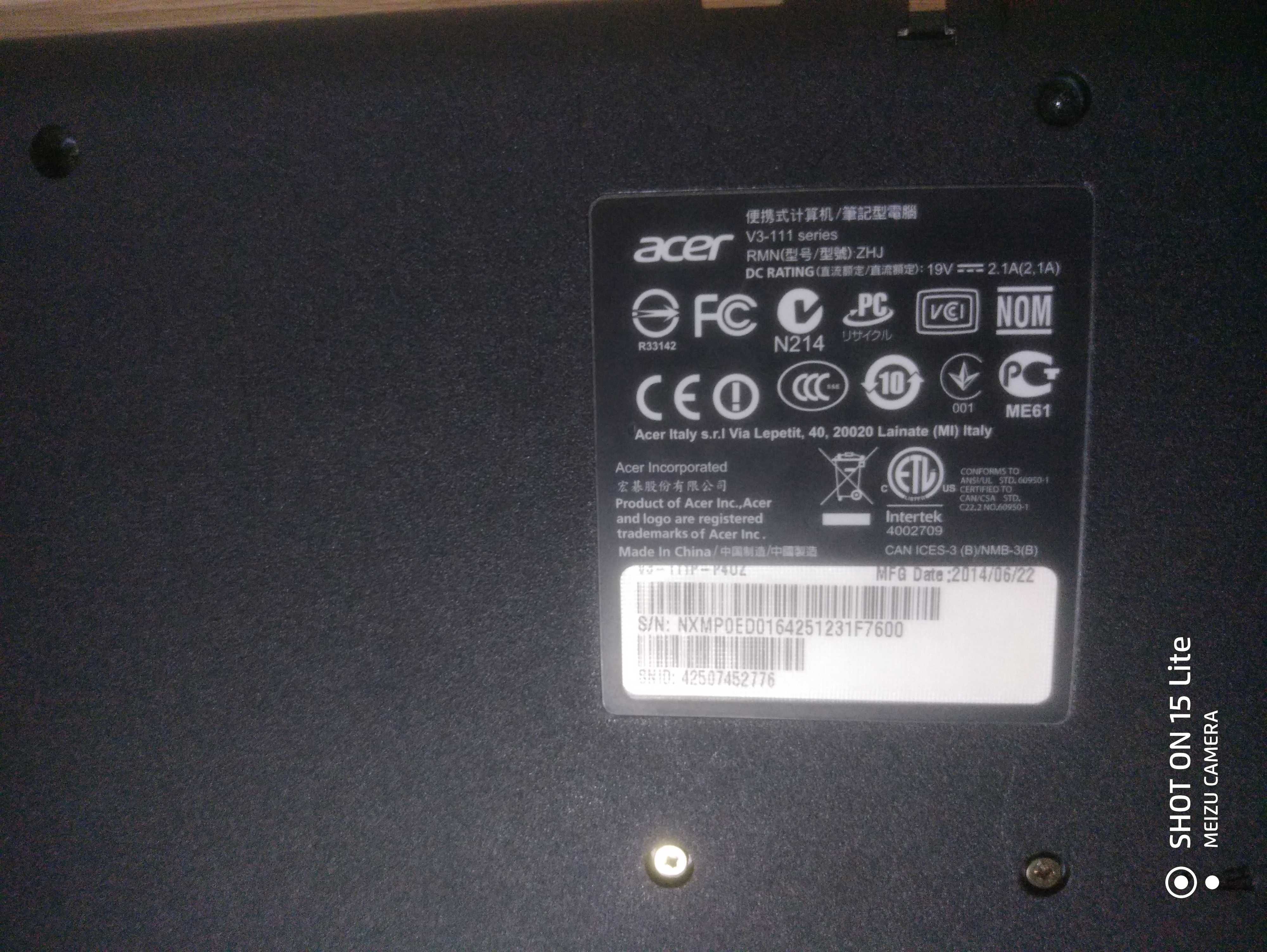 Ноутбук, Ультрабук Acer Aspire V3-111P-P4UZ. Сенсорный