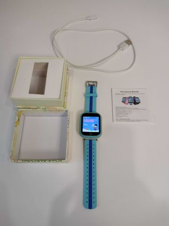 Смарт-годинник дитячий Smart Baby Watch Q100 Pink GPS синій