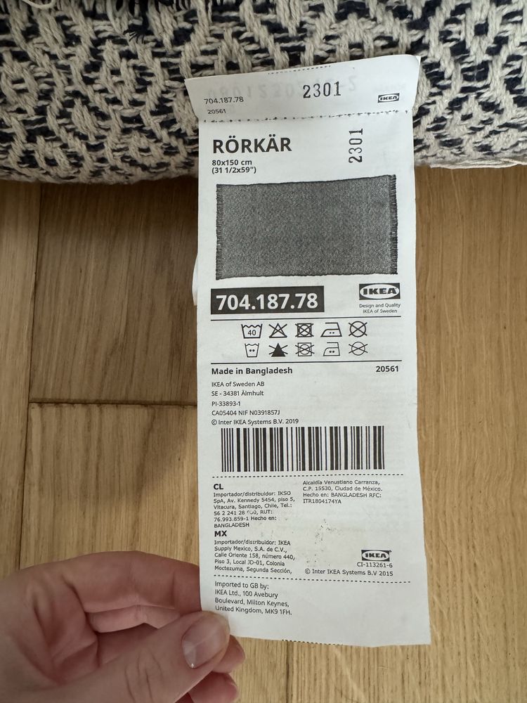 Nowy dywan Ikea RÖRKÄR 80cmx150cm