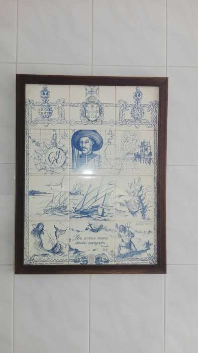 Quadro em azulejos muito bonito e raro...